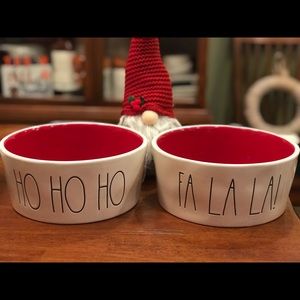 Rae Dunn Christmas Dog Bowls